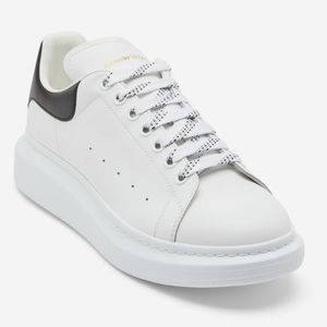 Auth New Alexander McQueen Men’s Oversized Platform Sneaker in White/Black
